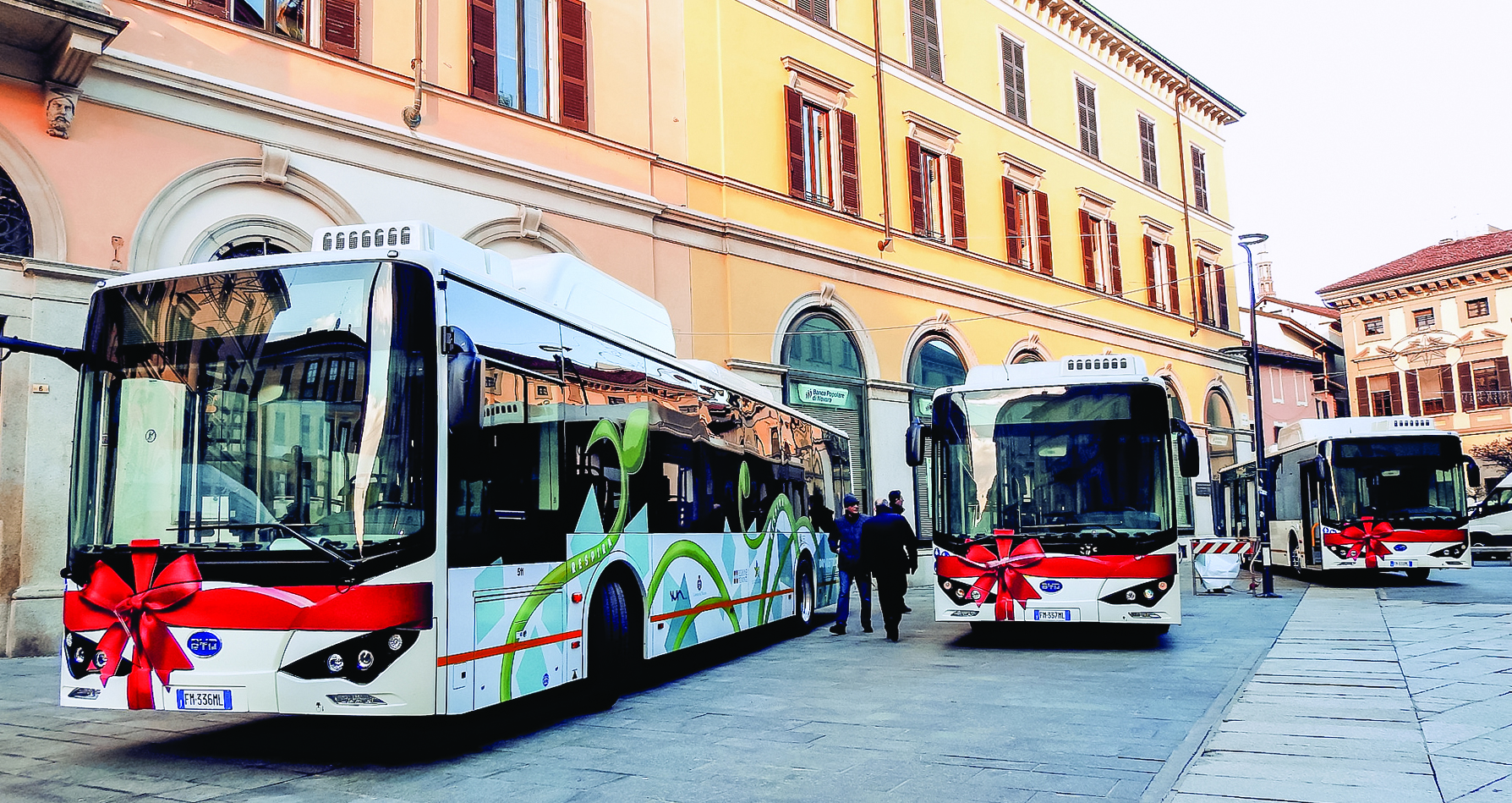Τρία νέα 12μετρα ηλεκτρικά λεωφορεία BYD κυκλοφόρησαν στην πόλη Novara της Ιταλίας