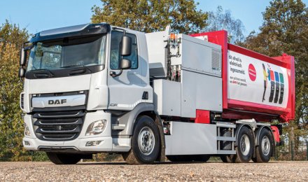 Τώρα και 3άξονο ηλεκτρικό DAF CF